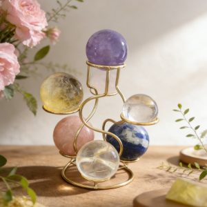 Seven Chakras Crystal Sphere Set